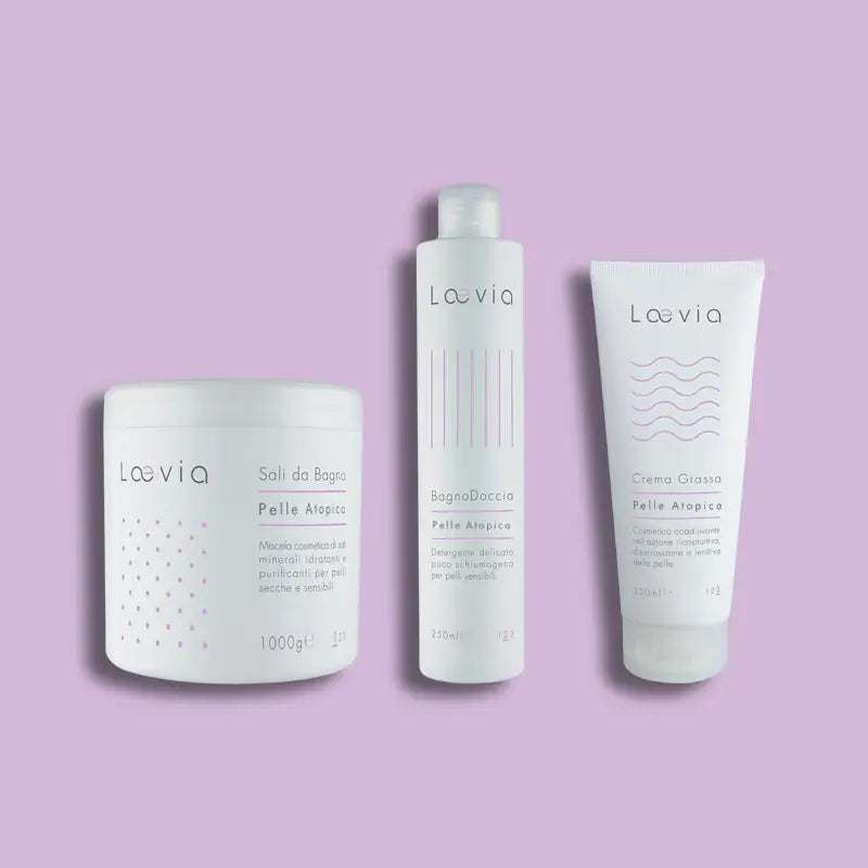 Kit C - Atopic Dermatitis Intensive Protection - Salts, Shower Gel, Fatty Cream