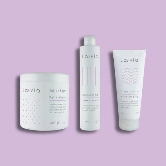 Kit C - Dermatite Atopica Protezione Intensiva - Sali, Bagno Doccia, Crema Grassa