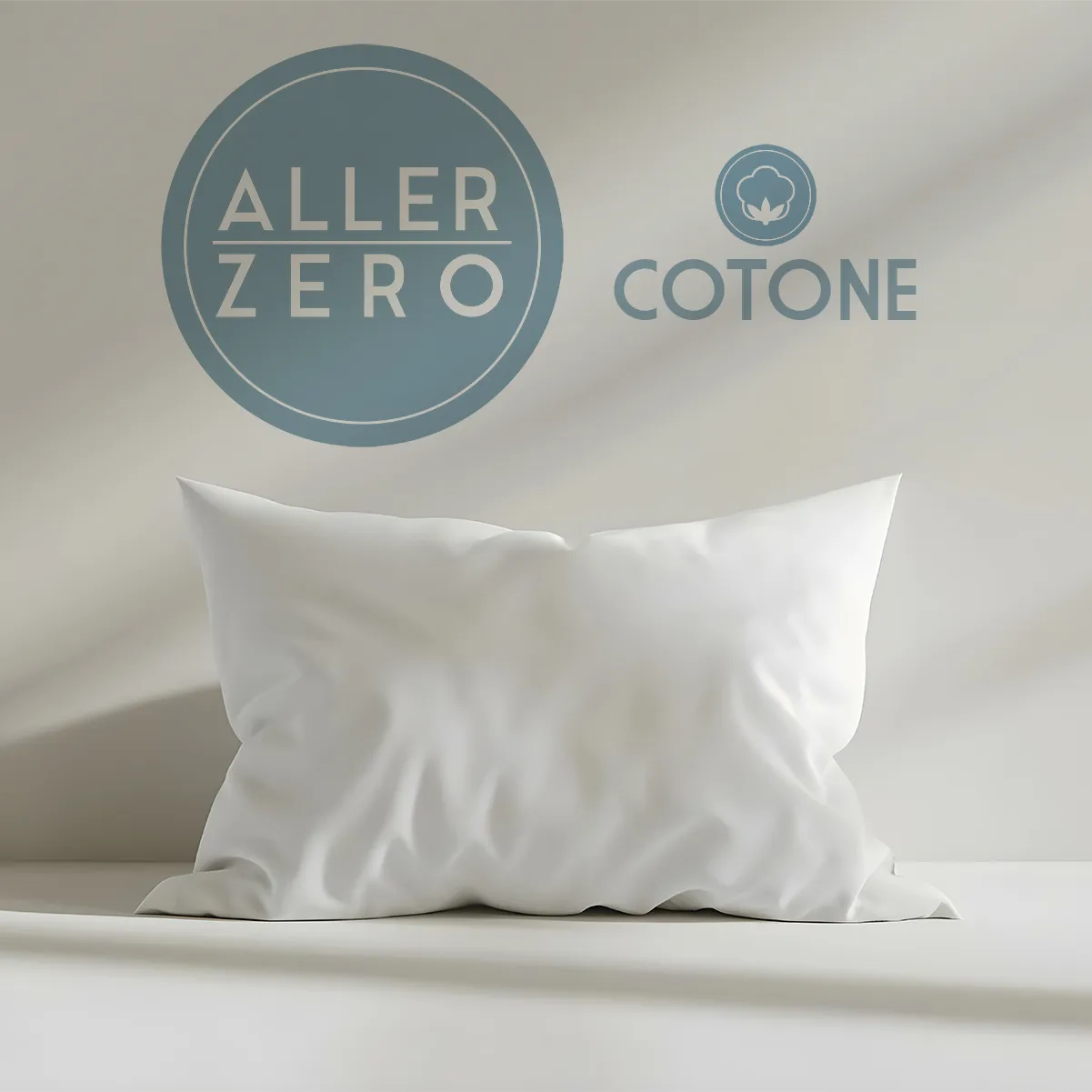 Copricuscino Antiacaro 100% Cotone AllerZero - Certificato